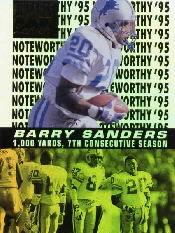 1996 Zenith Noteworthy '95 #8 Barry Sanders