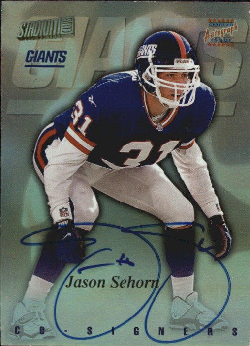 1997 Stadium Club Co-Signers #CO100 Jason Sehorn/Aaron Glenn