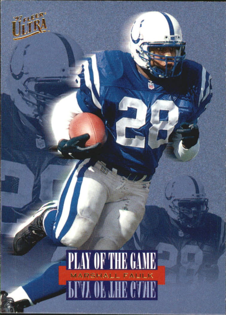 1997 Ultra Play of the Game #5 Marshall Faulk