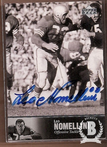 1997 Upper Deck Legends Autographs #AL54 Leo Nomellini