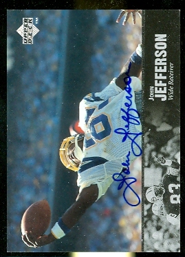 1997 Upper Deck Legends Autographs #AL121 John Jefferson