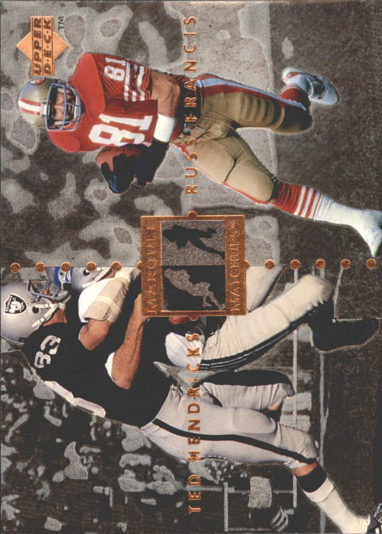 1997 Upper Deck Legends Marquee Matchups #MM27 Ted Hendricks/Russ Francis
