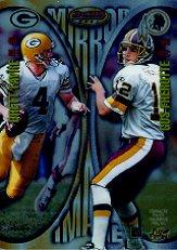 1997 Bowman's Best Mirror Images #MI1 Brett Favre/Gus Frerotte/John Elway/Mark Brunell