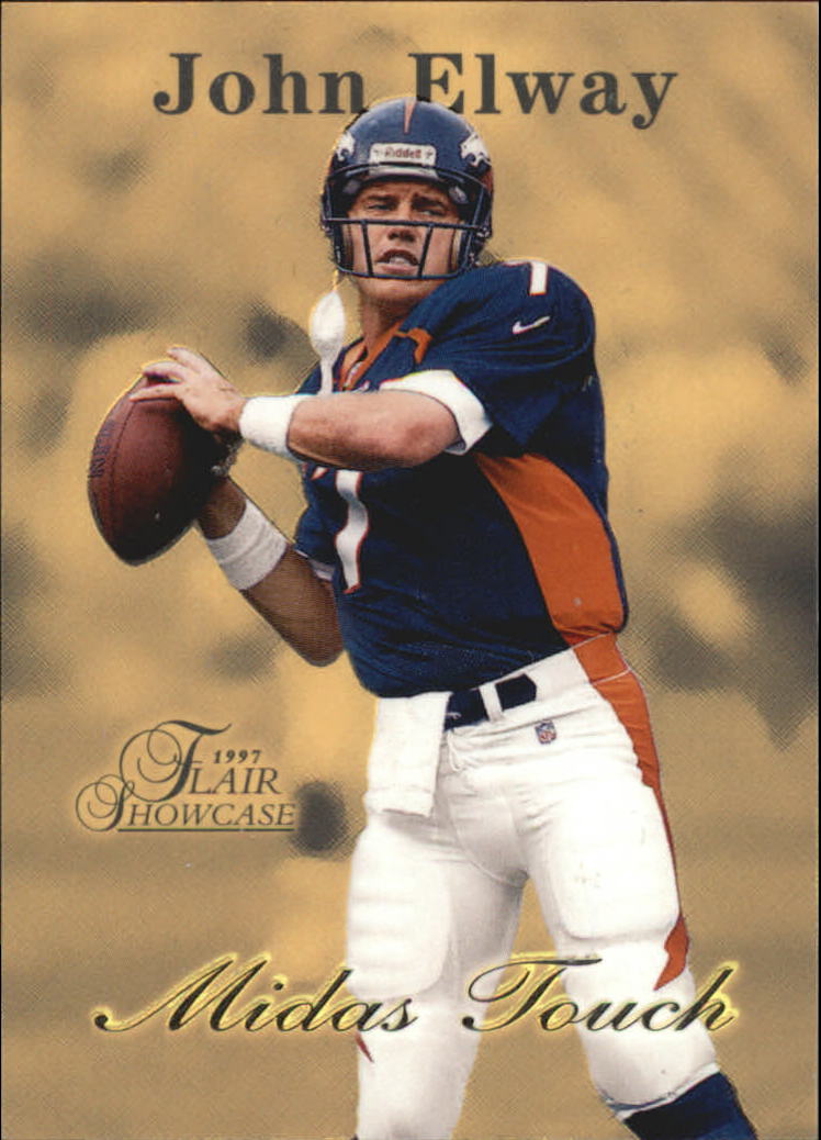 1997 Flair Showcase Midas Touch #MT2 John Elway