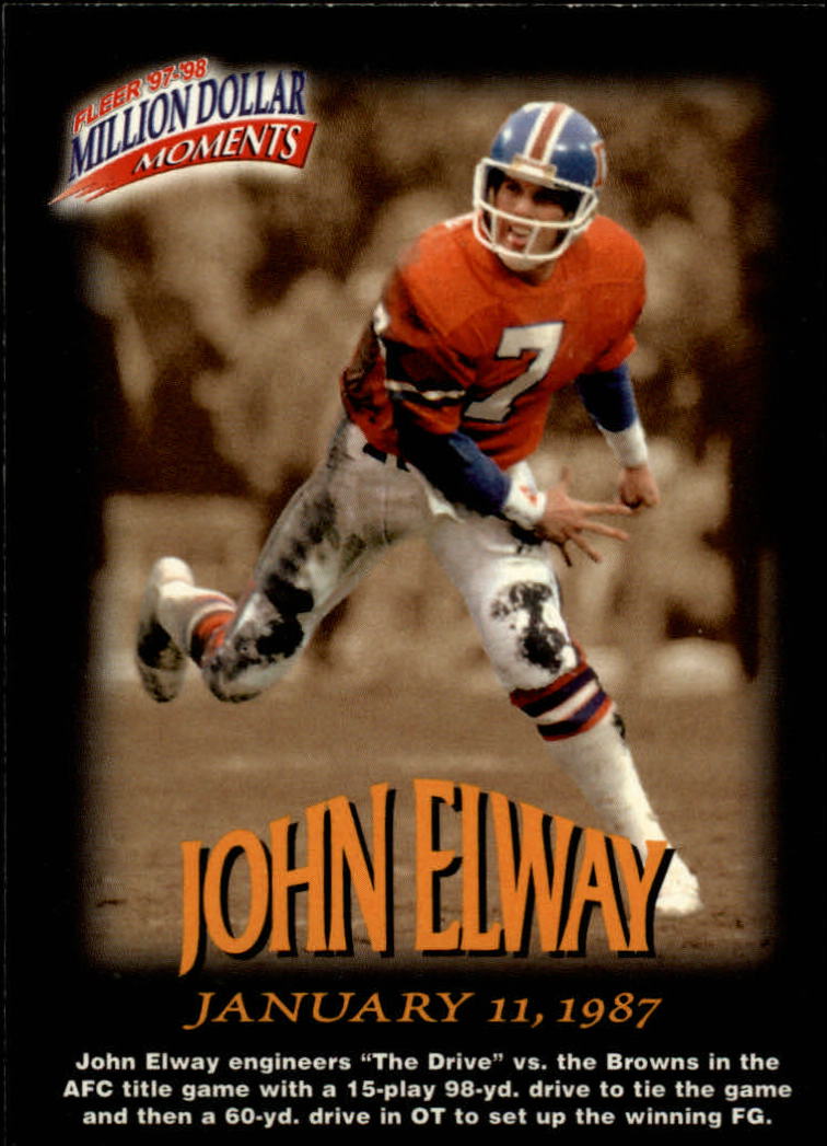 1997 Fleer Million Dollar Moments #8 John Elway
