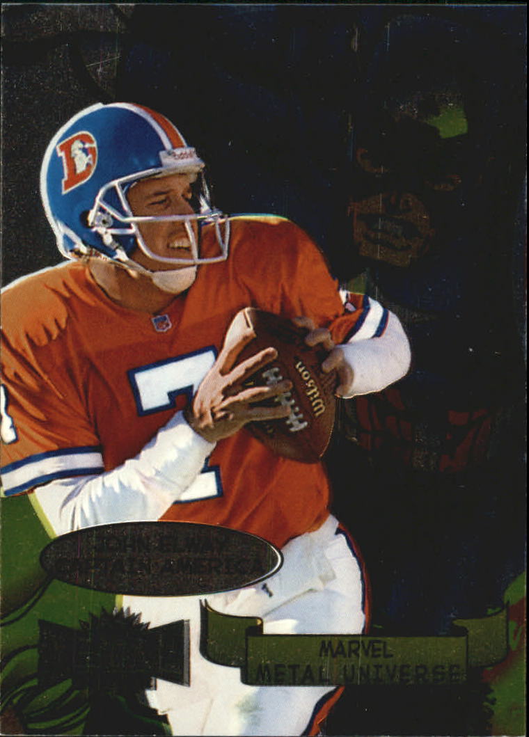 1997 Metal Universe Marvel Metal #8 John Elway