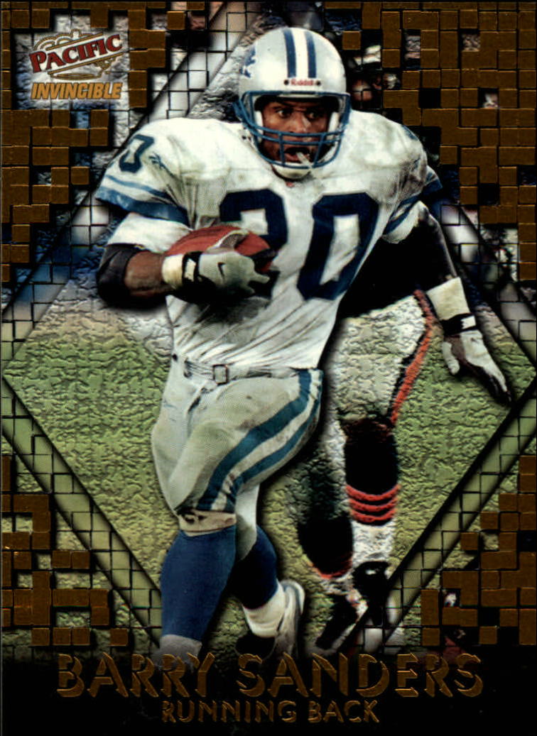 1997 Pacific Invincible Pop Cards #5 Barry Sanders