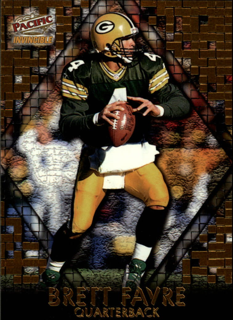 1997 Pacific Invincible Pop Cards #6 Brett Favre