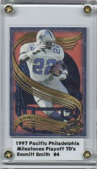 1997 Pacific Philadelphia Milestones #4 Emmitt Smith