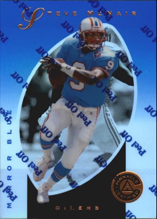 1997 Pinnacle Certified Mirror Blue #30 Steve McNair