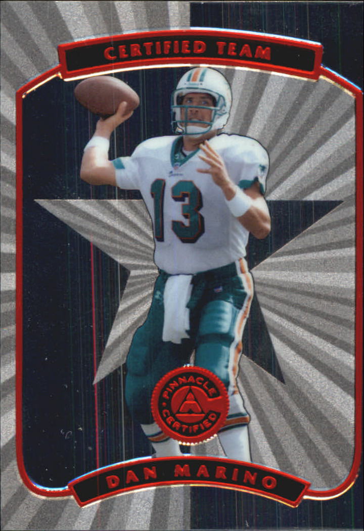 1997 Pinnacle Certified Certified Team #2 Dan Marino
