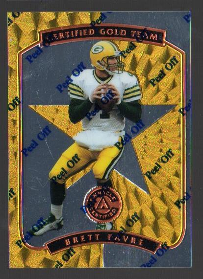 1997 Pinnacle Certified Certified Team Gold #1 Brett Favre
