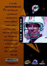 1997 Pinnacle Certified Certified Team Gold #2 Dan Marino back image