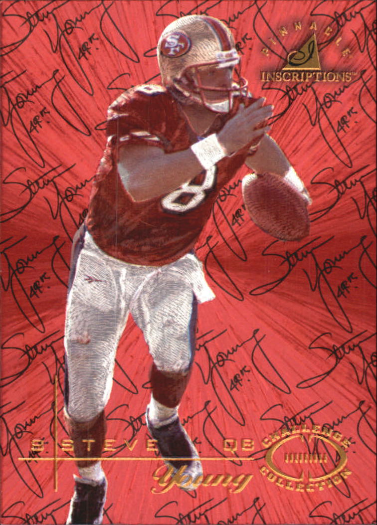 1997 Pinnacle Inscriptions Challenge Collection #2 Steve Young