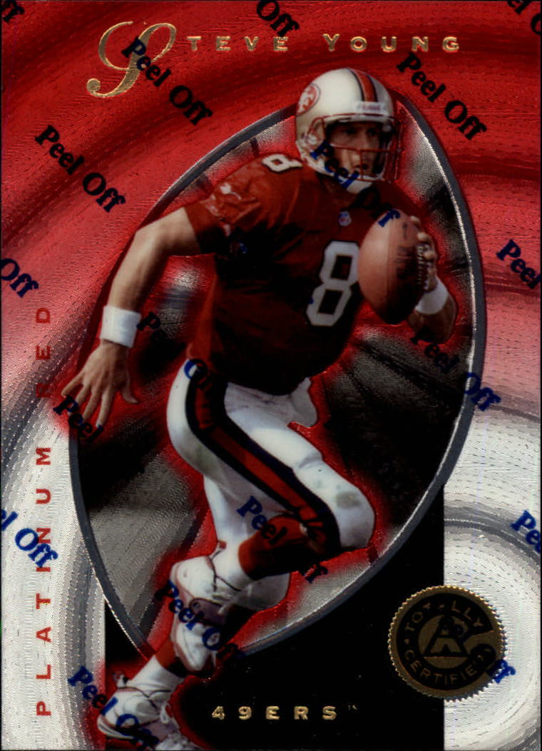 1997 Pinnacle Totally Certified Platinum Red #4 Steve Young