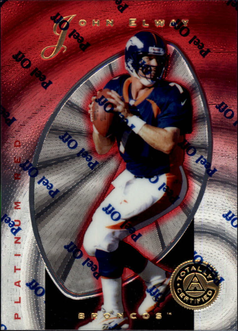 1997 Pinnacle Totally Certified Platinum Red #10 John Elway