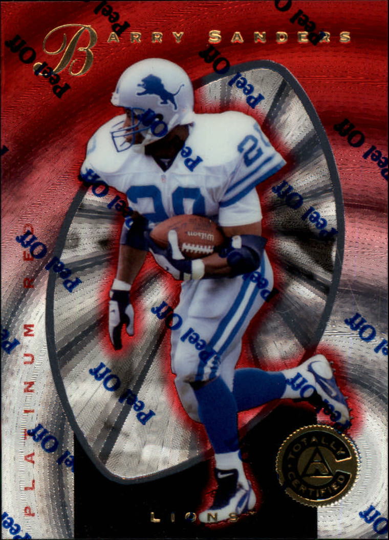 1997 Pinnacle Totally Certified Platinum Red #11 Barry Sanders