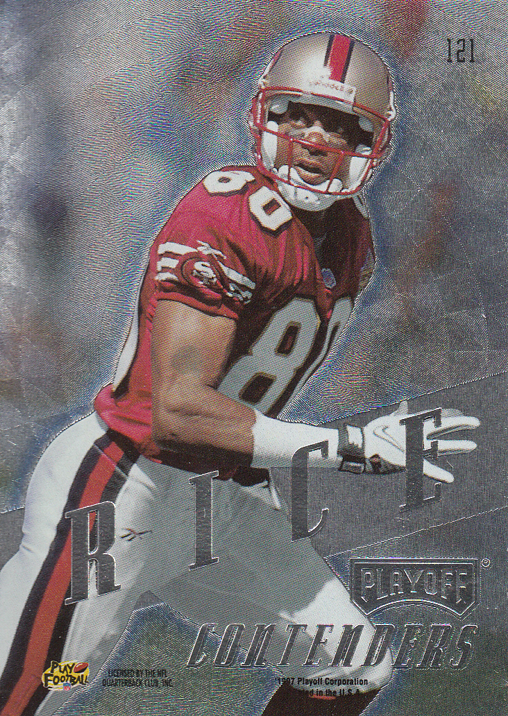 1997 Playoff Contenders #121 Jerry Rice back image