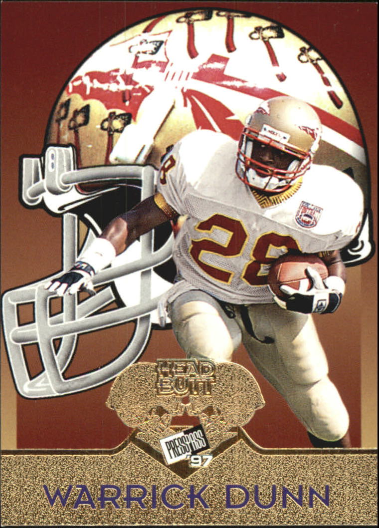 1997 Press Pass Head Butt #HB1 Warrick Dunn