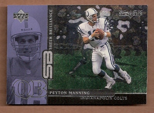 1998 Black Diamond Rookies Sheer Brilliance #B5 Peyton Manning/1800
