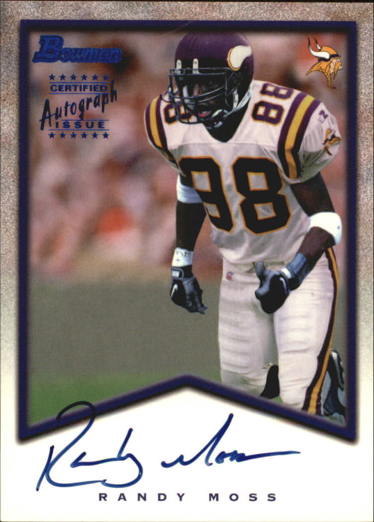 1998 Bowman Rookie Autographs #A7 Randy Moss