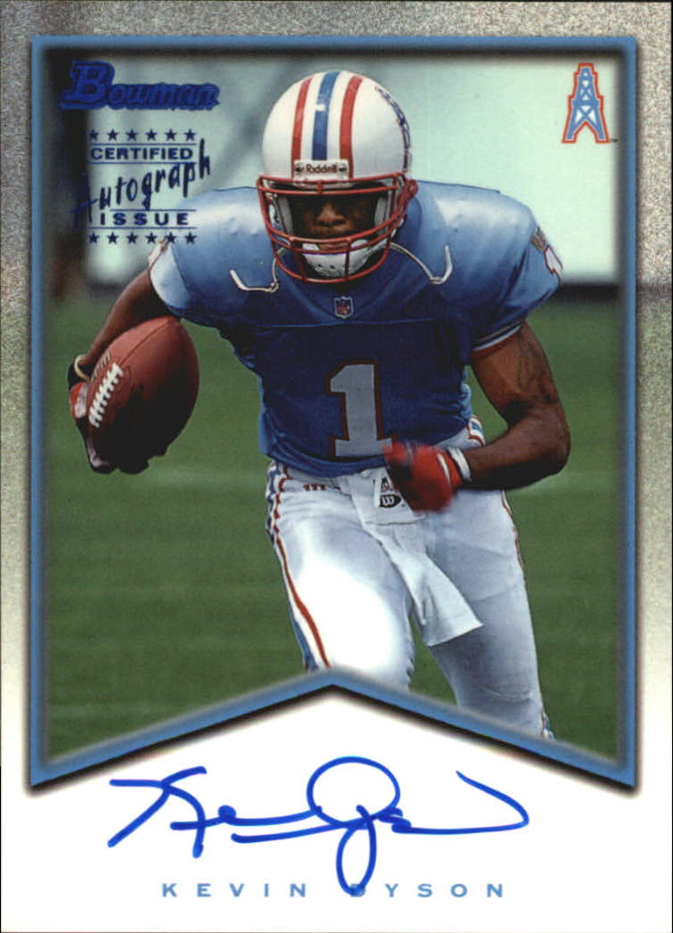 1998 Bowman Rookie Autographs #A9 Kevin Dyson