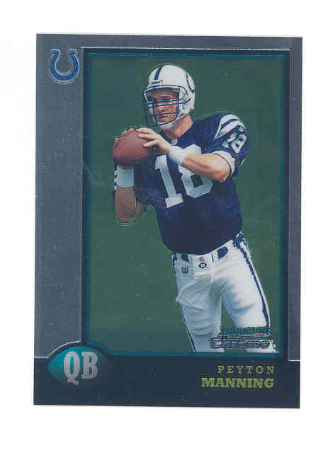 1998 Bowman Chrome Preview #BCP1 Peyton Manning