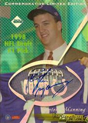 1998 Collector's Edge First Place Pro Signature Authentics #5 Peyton Manning Jumbo