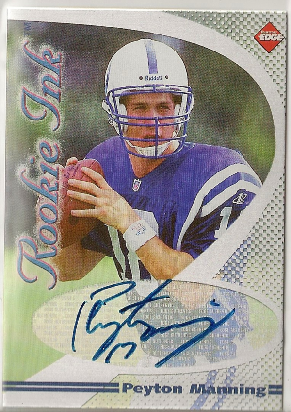 1998 Collector's Edge First Place Rookie Ink #23A Peyton Manning Blue