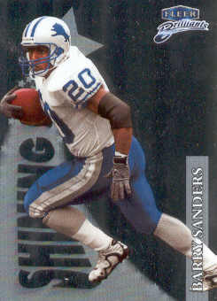 1998 Fleer Brilliants Shining Stars #3 Barry Sanders