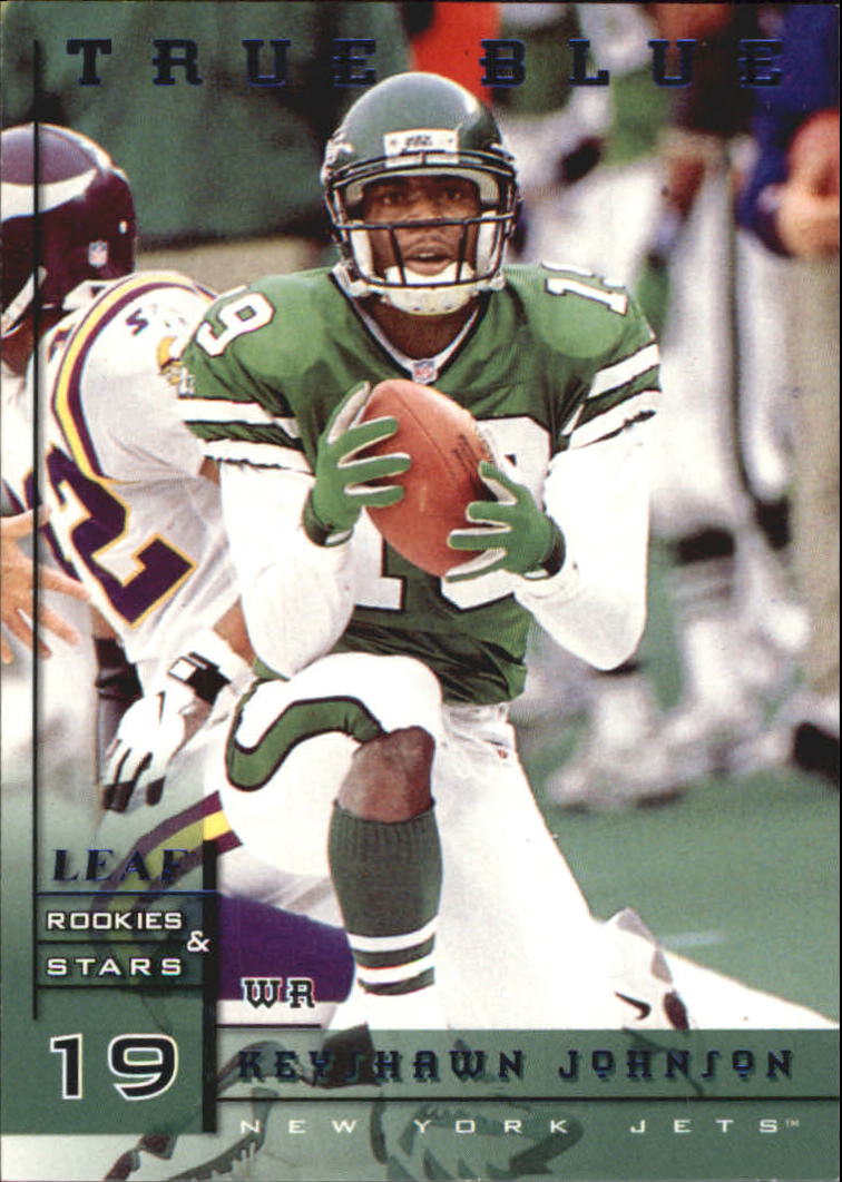 1998 Leaf Rookies and Stars True Blue #1 Keyshawn Johnson