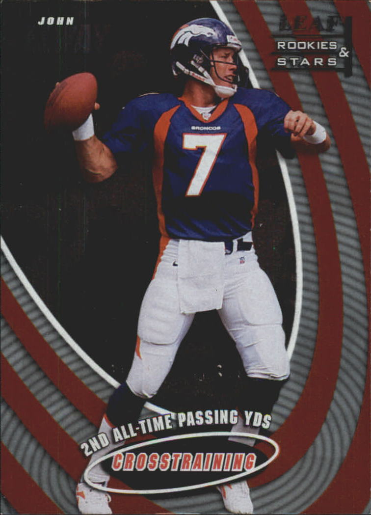 1998 Leaf Rookies and Stars Cross Training #4 John Elway