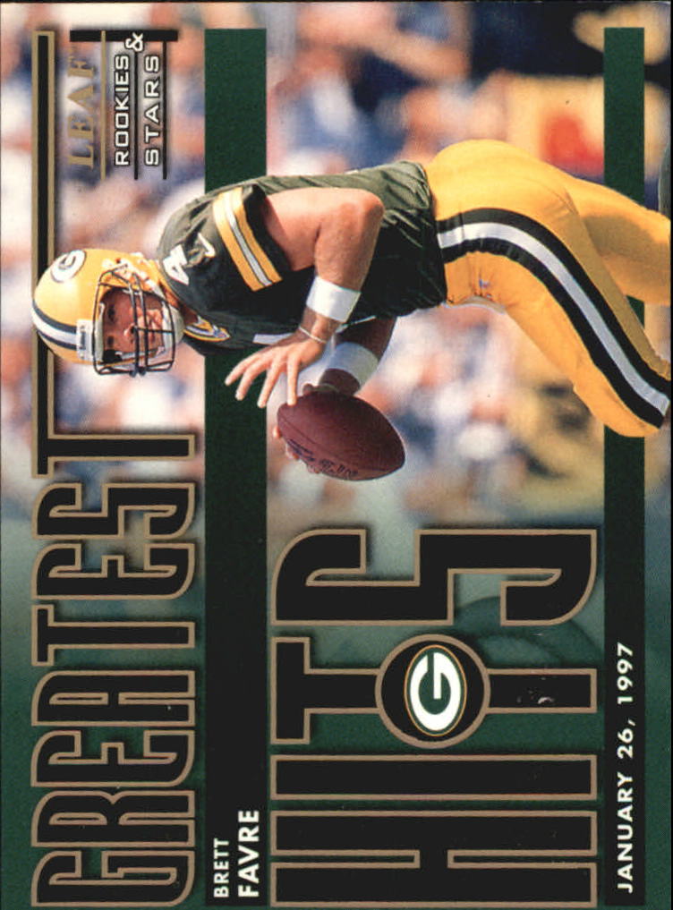 1998 Leaf Rookies and Stars Greatest Hits #1 Brett Favre