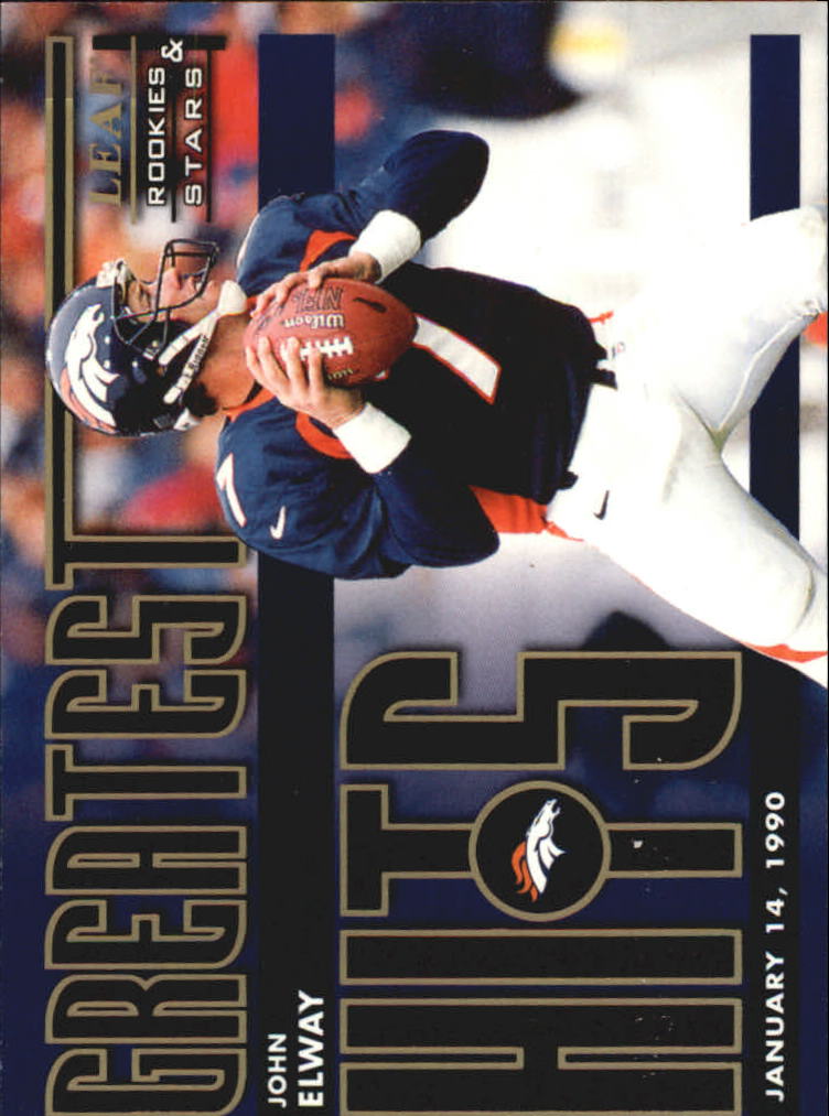 1998 Leaf Rookies and Stars Greatest Hits #3 John Elway