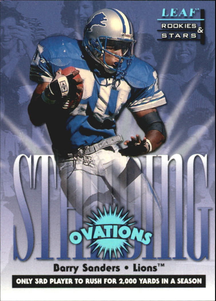 1998 Leaf Rookies and Stars Standing Ovation #4 Barry Sanders