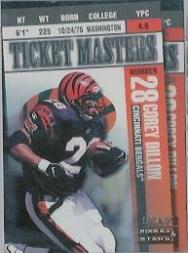 1998 Leaf Rookies and Stars Ticket Masters #12 Corey Dillon/Carl Pickens
