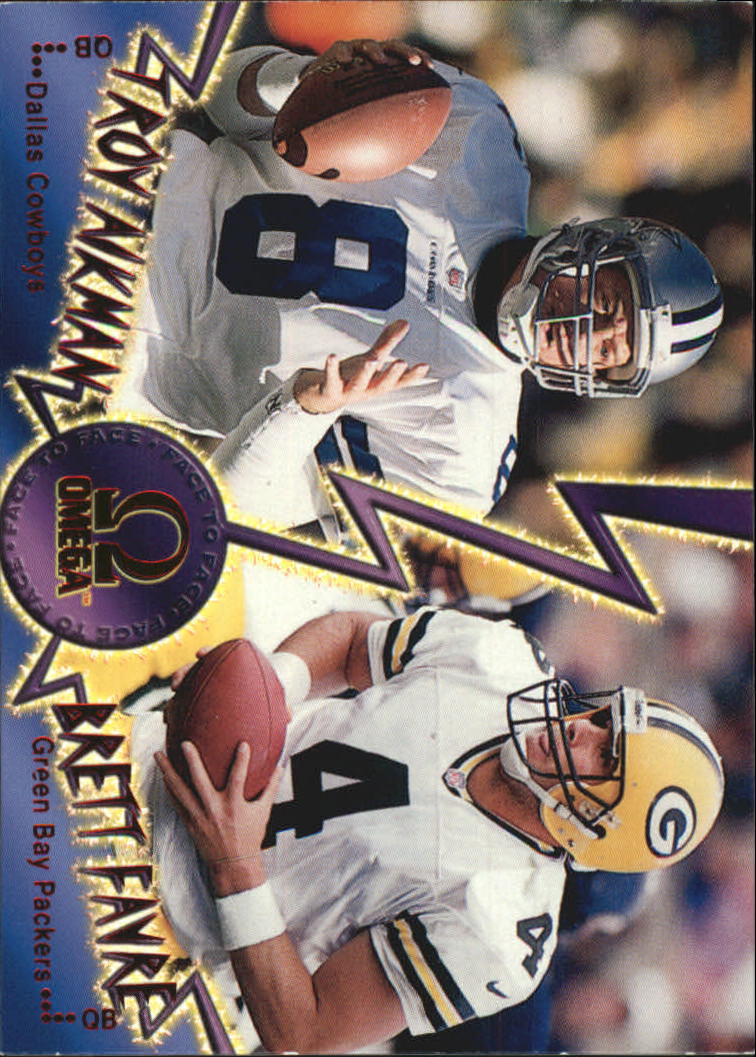 1998 Pacific Omega Face To Face #10 T.Aikman/B.Favre
