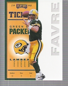 1998 Playoff Contenders Ticket #31 Brett Favre