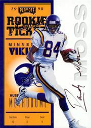 1998 Playoff Contenders Ticket #92 Randy Moss AU/300*
