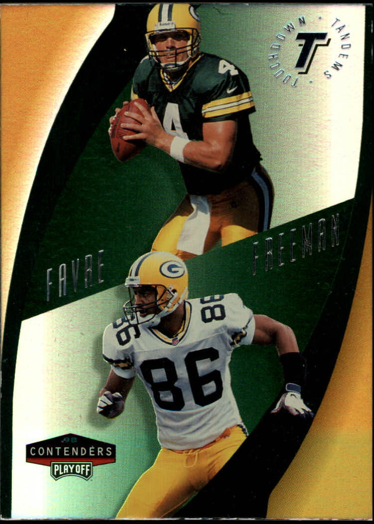 1998 Playoff Contenders Touchdown Tandems #1 B.Favre/A.Freeman