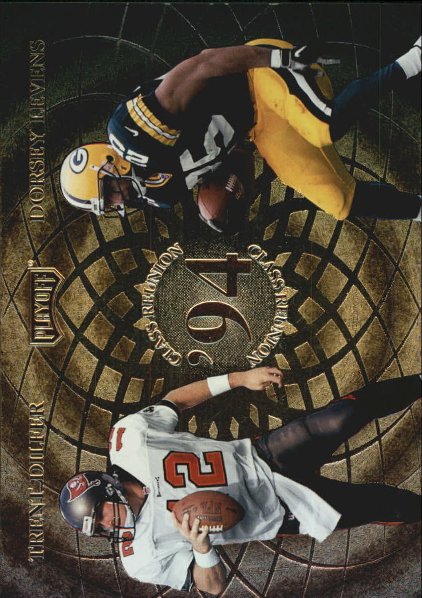 1998 Playoff Momentum Class Reunion Quads Jumbos #12 T.Dilfer/D.Levens/M.Faulk/I.Bruce