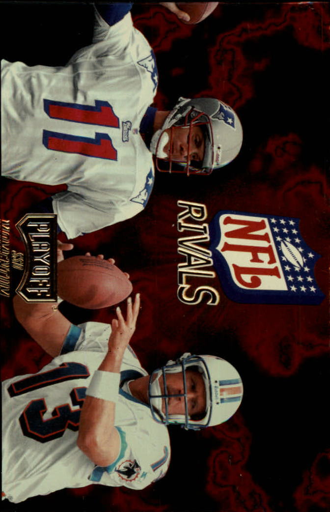 1998 Playoff Momentum NFL Rivals #4 Dan Marino/Drew Bledsoe