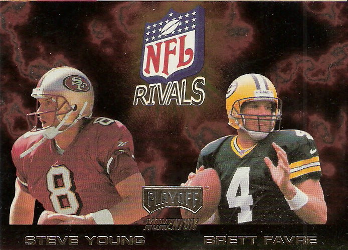 1998 Playoff Momentum NFL Rivals #12 Steve Young/Brett Favre