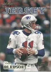 1998 Playoff Momentum Team Jerseys Away #R31 Drew Bledsoe