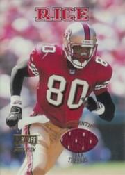 1998 Playoff Momentum Team Threads Home #1 Jerry Rice