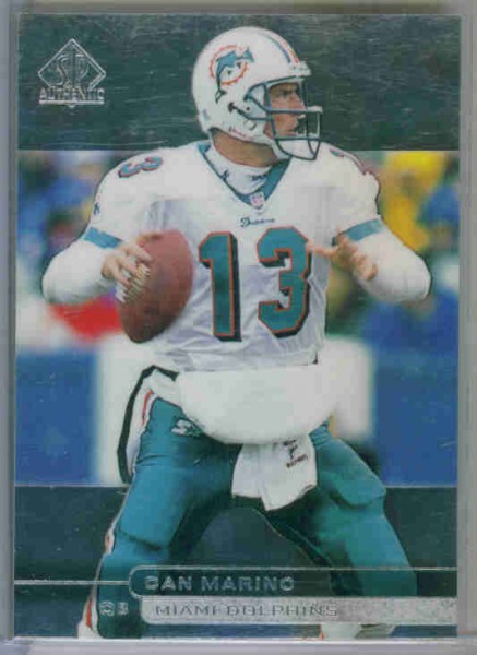 1998 SP Authentic #AE13 Dan Marino SAMPLE