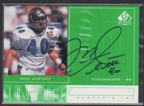 1998 SP Authentic Player's Ink Green #MA Mike Alstott