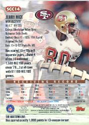 1998 Stadium Club Chrome Jumbos #SCC14 Jerry Rice back image