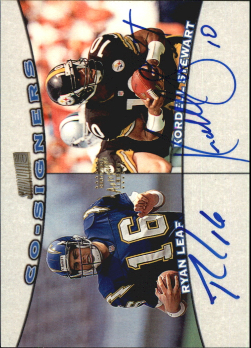 1998 Stadium Club Co-Signers #CO10 Ryan Leaf/Kordell Stewart