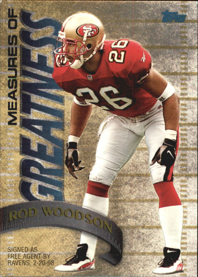 1998 Topps Measures of Greatness #MG14 Rod Woodson